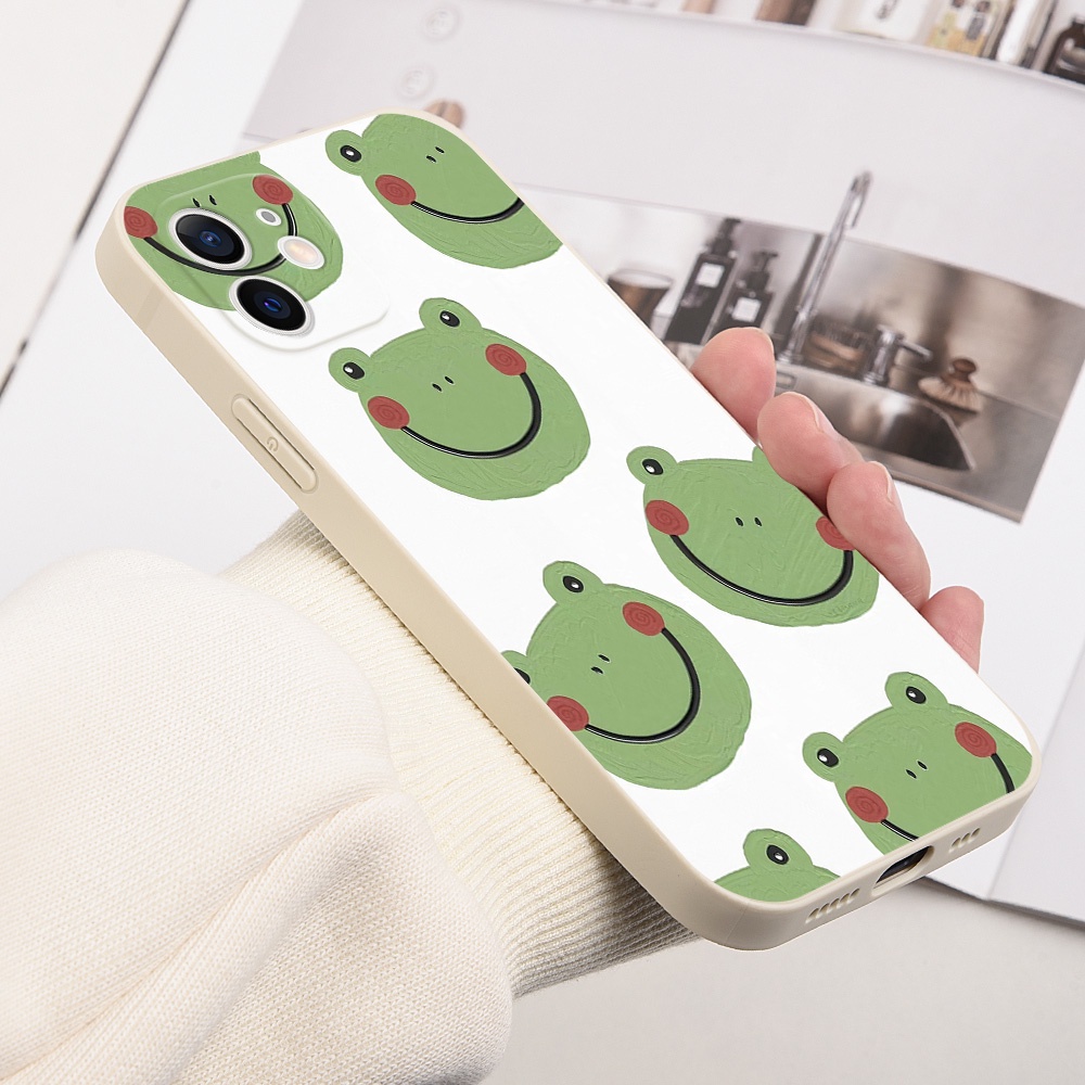 Vỏ Bao Da Điện Thoại Cho tecno spark 6 go spark 6 air tecno spark 7 pro tecno camon 17 pro 17p infinix note 11 pro note 10 pro Ốp #H206 Hình Dán Trang Trí Xe Hơi Hình Chú Ếch Dễ Thương