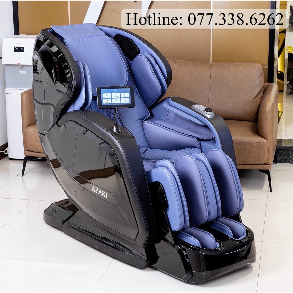 Ghế Massage Toàn Thân Azaki Z500 - 6D, Cam, Công nghệ AI GPU Cybertron i12