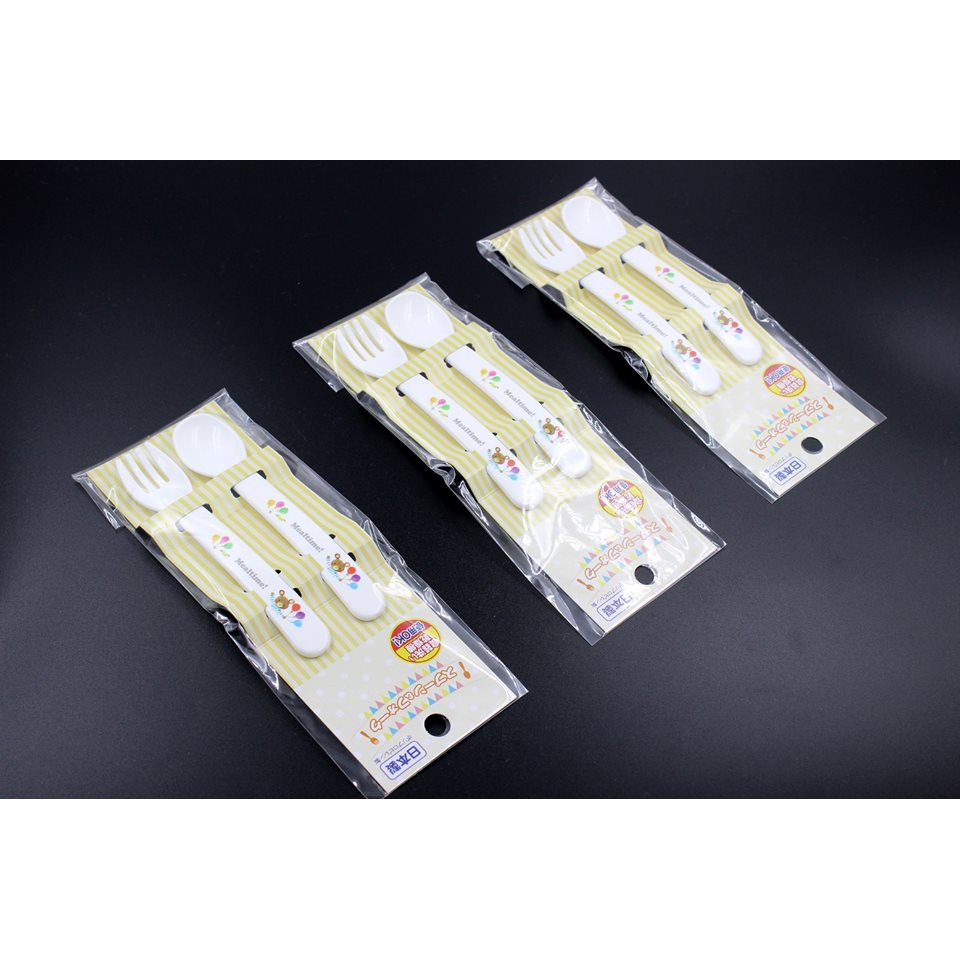 Set 2 thìa dĩa nhựa cho bé OSK