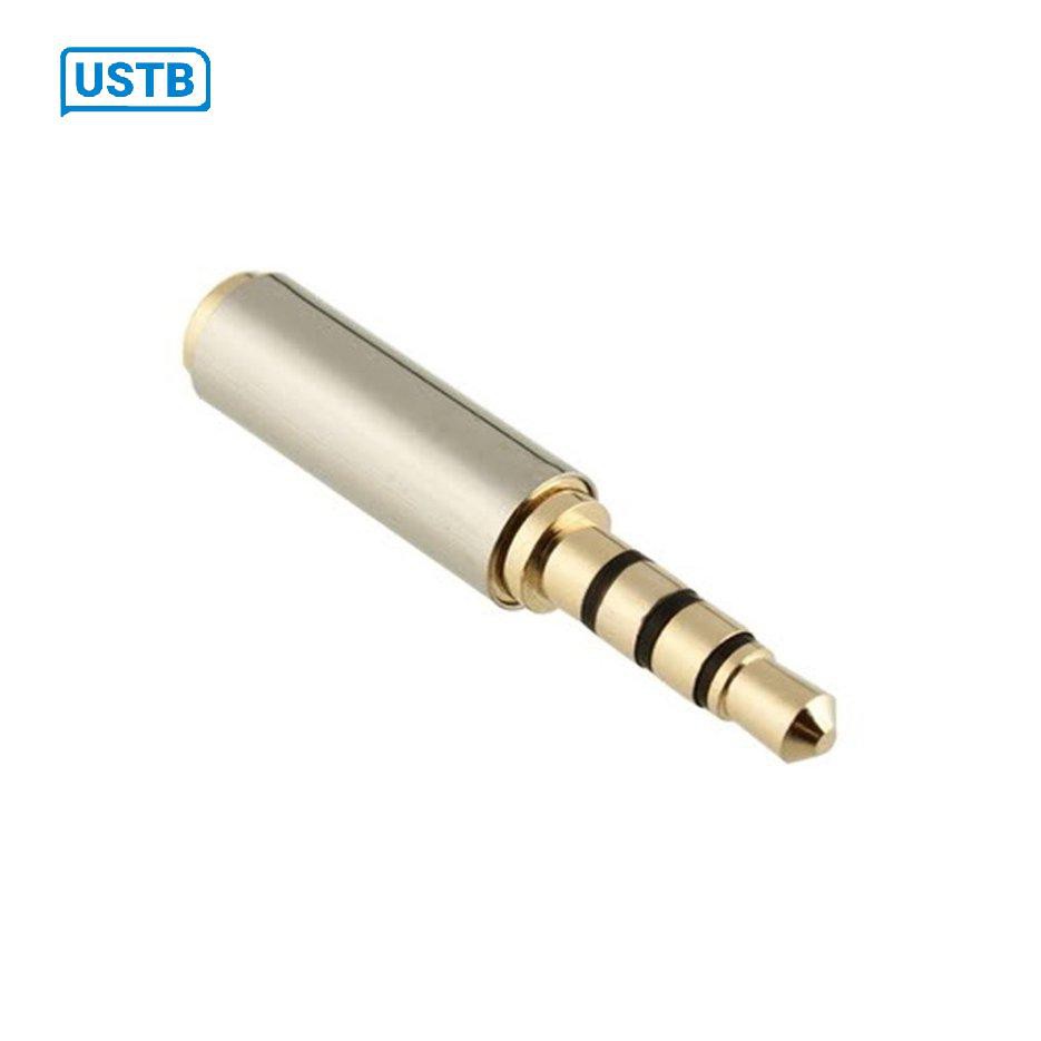 Giắc cắm âm thanh nổi chuyển đổi đầu cắm 3.5mm sang lỗ cắm 2.5mm màu vàng