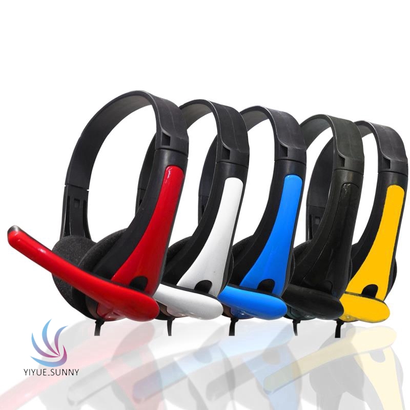 Single Plug Game Headset Headset Laptop Desktop Computer Single Hole with Wheat Mobile Phone Headset YUE