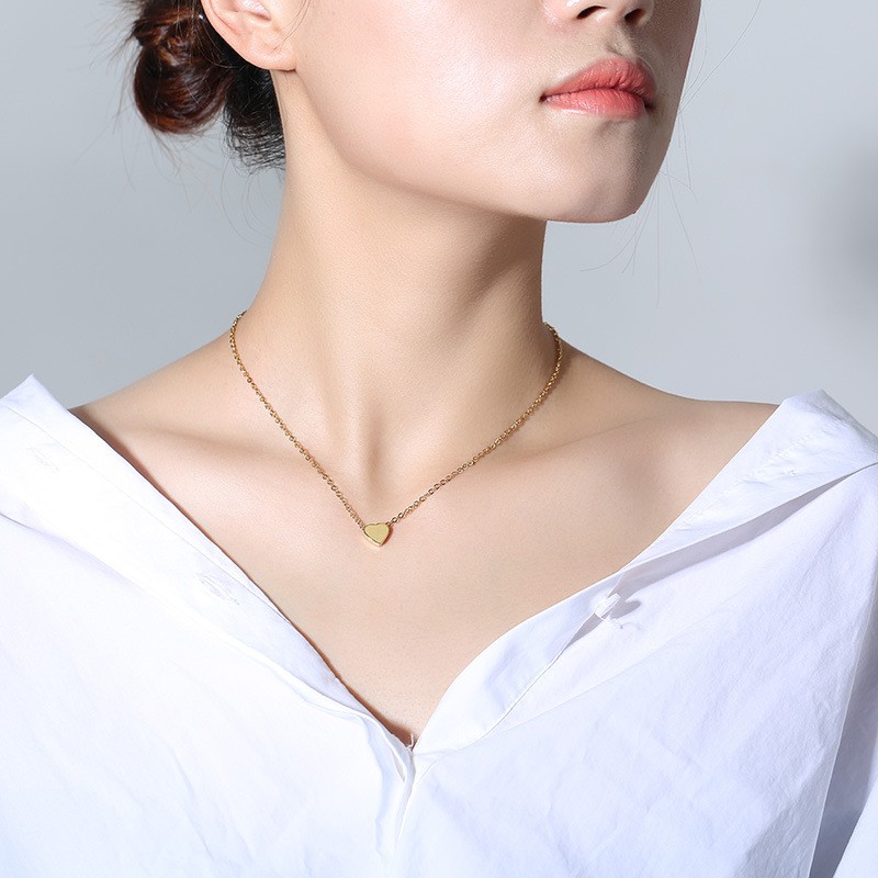 N8l-thời Trang Bạc 925 Vàng Choker Chunky Dây Xích Yếm Vòng Cổ Nữ Trang Sức