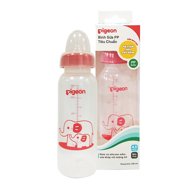 Bình sữa pigeon PP tiêu chuẩn 240ml