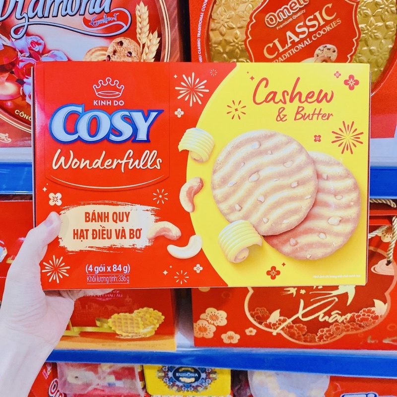 BÁNH QUY HẠT ĐIỀU VÀ BƠ COSY KINH ĐÔ 336G