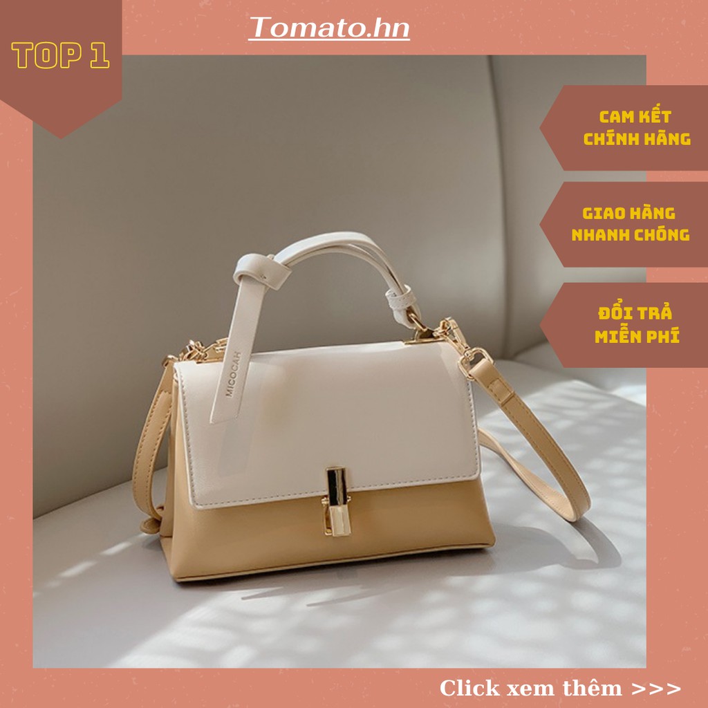 [Mã SKAMA06 giảm 8% tối đa 50K đơn 250K] Micocah - Free ship - Túi đeo chéo phối 2 màu 2 ngăn hot mã 443