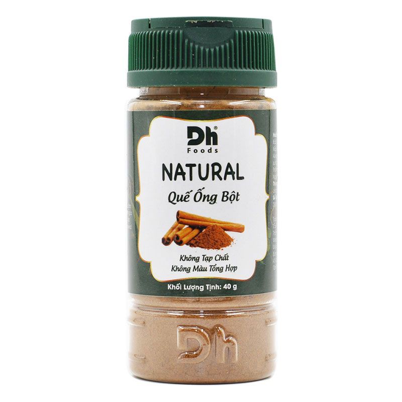 Quế Ống Bột Natural Dh Foods Hũ 40G dùng nấu phở, lẩu, hầm, tẩm ướp món ăn