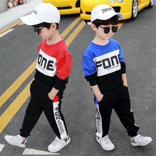 Bộ thu đông phối màu "FONE" 8-18kg dễ thương cho bé trai. Phong cách Hàn Quốc - năng động.