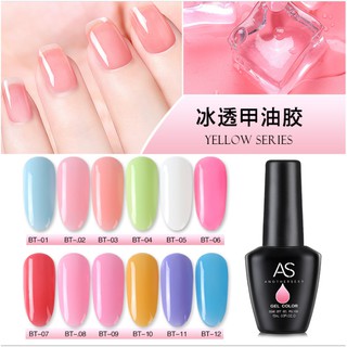 Sơn gel thạch  AS chai đen 15ml