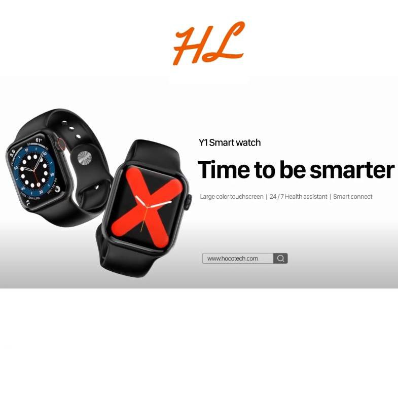 Smart Watch Đồng Hồ Thông Minh Hoco Y1 - Bluetooth, Hỗ Trợ Nghe Gọi, Theo Dõi Sức Khỏe, Thể Thao - Hưng Long PC