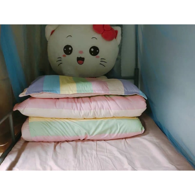 Set Chăn Ga Cầu Vồng Ga Hồng Cotton Poly Hàng Chuẩn Xuất Nhật (Shinbedding_store)