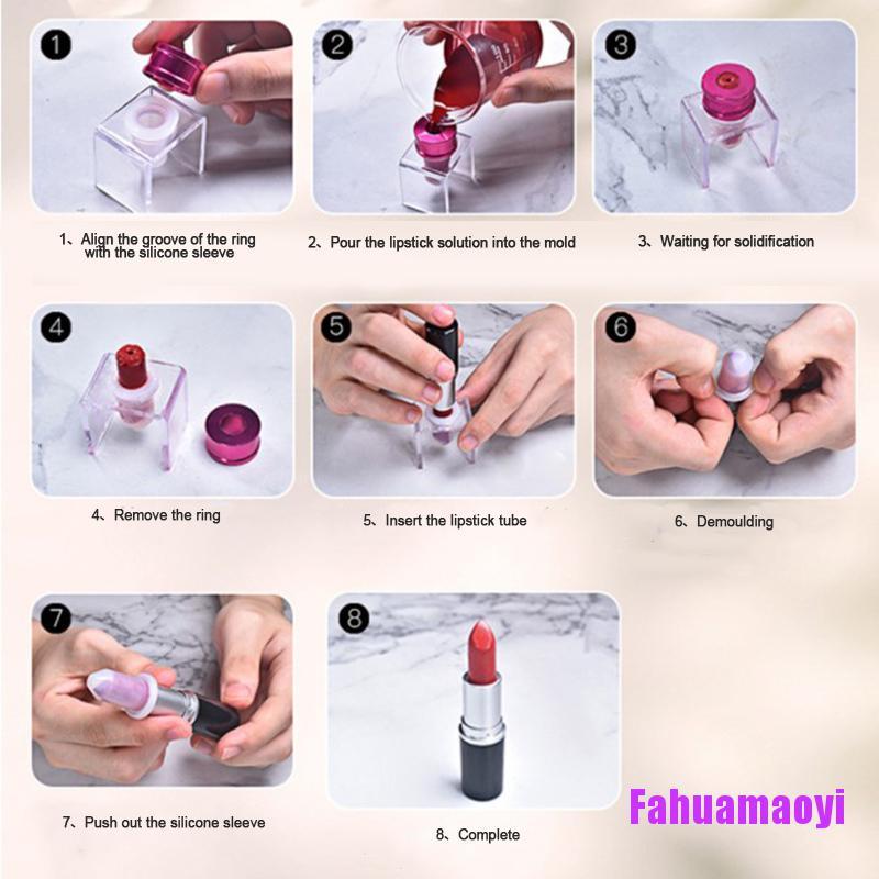 (hàng Mới Về) Set 3 Khuôn Silicon Làm Son Môi Thủ Công Tiện Dụng | BigBuy360 - bigbuy360.vn