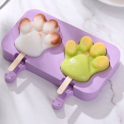 Silicone Ice Cream Mold DIY Home Homemade Popsicle Ice Cream Ice Cream Miếng Ice Mold để gửi một tha