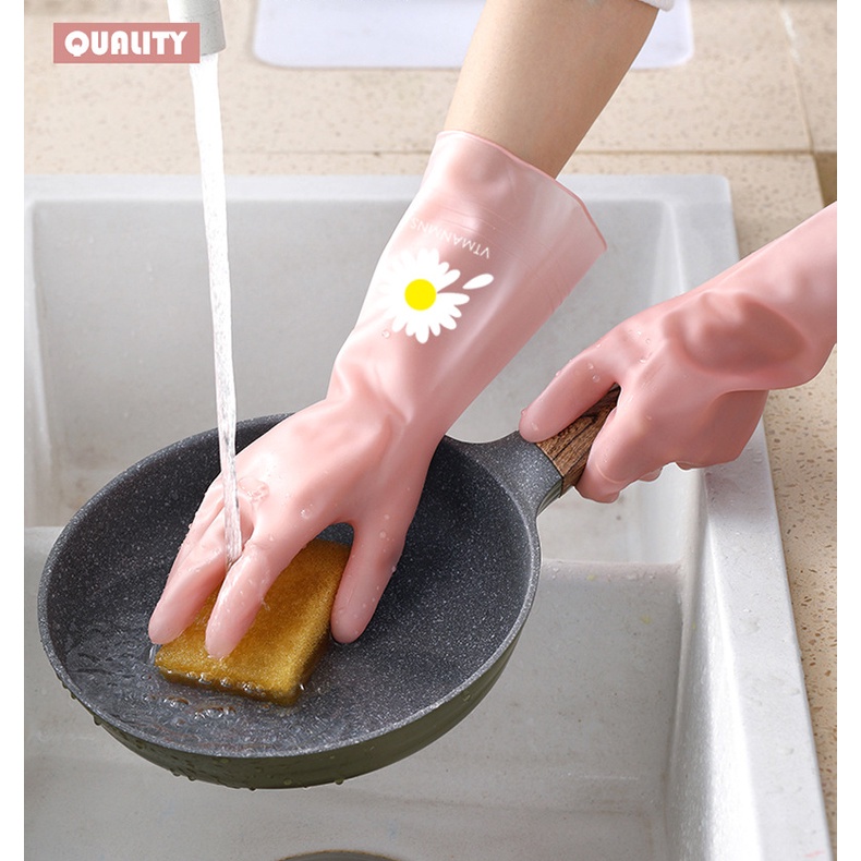 GANG TAY CAO SU CHỐNG THẤM HOA CÚC DỄ THƯƠNG SIÊU ĐẸP