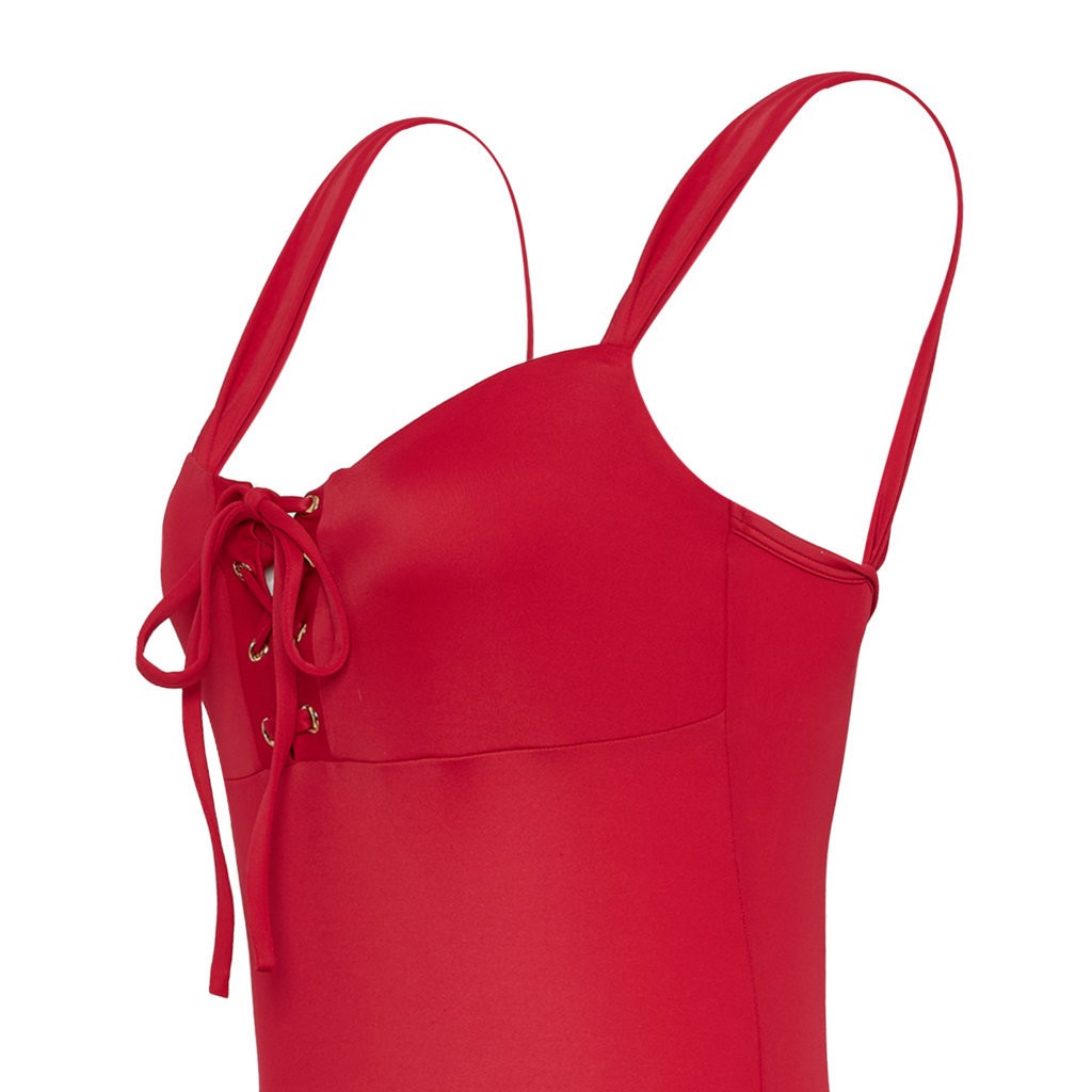 Đồ tắm, đồ bơi bikini một mảnh, phối dây buộc thể thao trẻ trung thời trang Lumbi (45-55 Kg) chính hãng Paradise Island