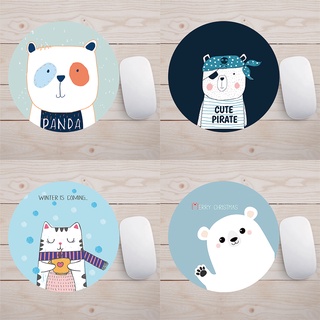  Miếng lót chuột, Bàn di chuột hình tròn cute dễ thương 20 x 20cm hoạt hình