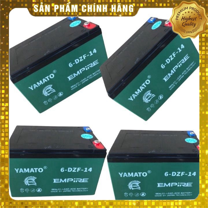 SHOP THẢO TÍN Ắc quy xe đạp điện 12V-14Ah Yamato Emprie CAM KẾT UY TÍN