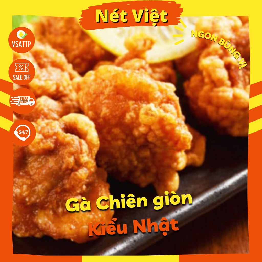 Gà karaage, gà chiên giòn kiểu Nhật Bản thương hiệu CP túI 300gr