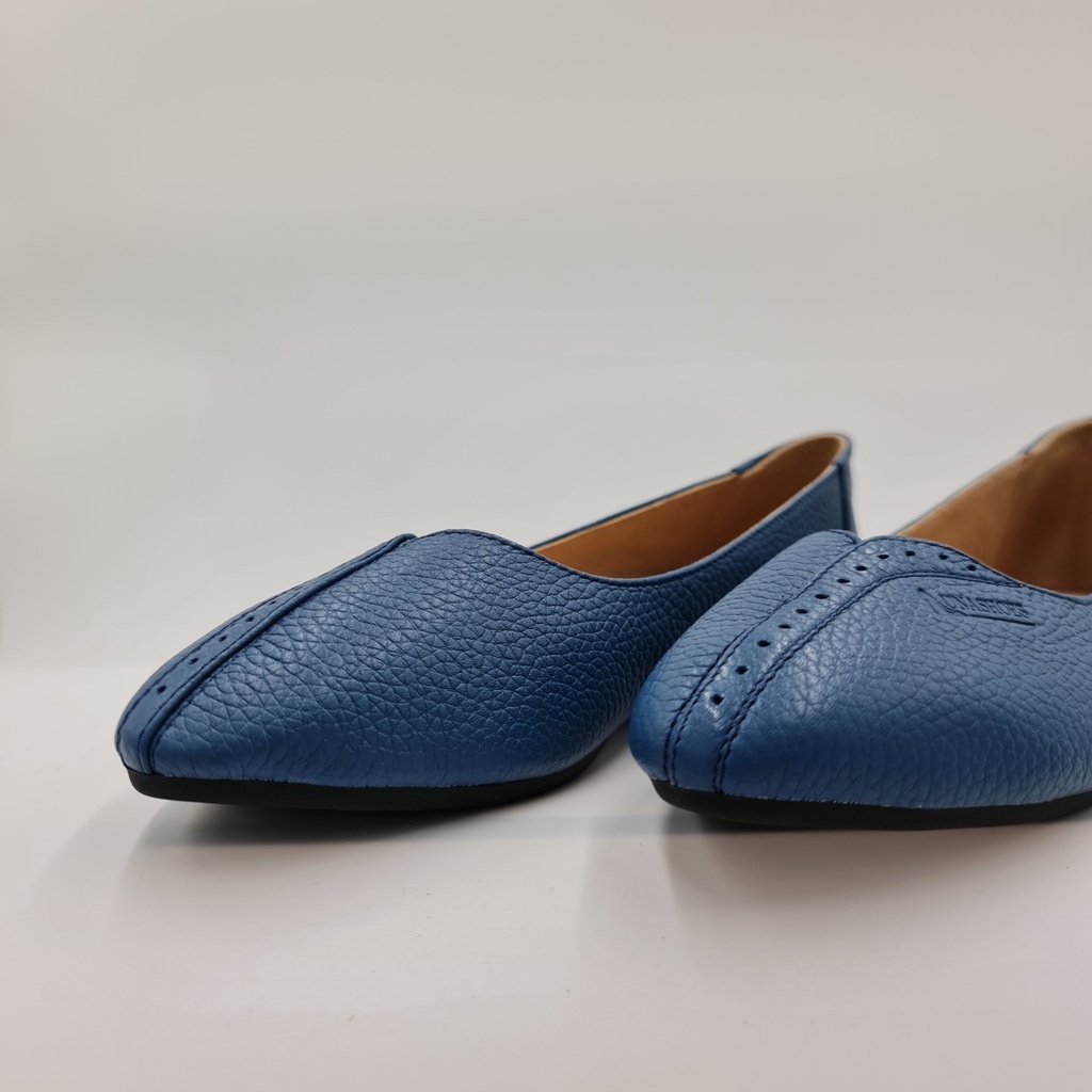 Giày bệt nữ mũi nhọn LUNASHOES 1067 giầy búp bê đế bằng màu đen nâu trắng đỏ hồng xanh bảo hành 2 năm