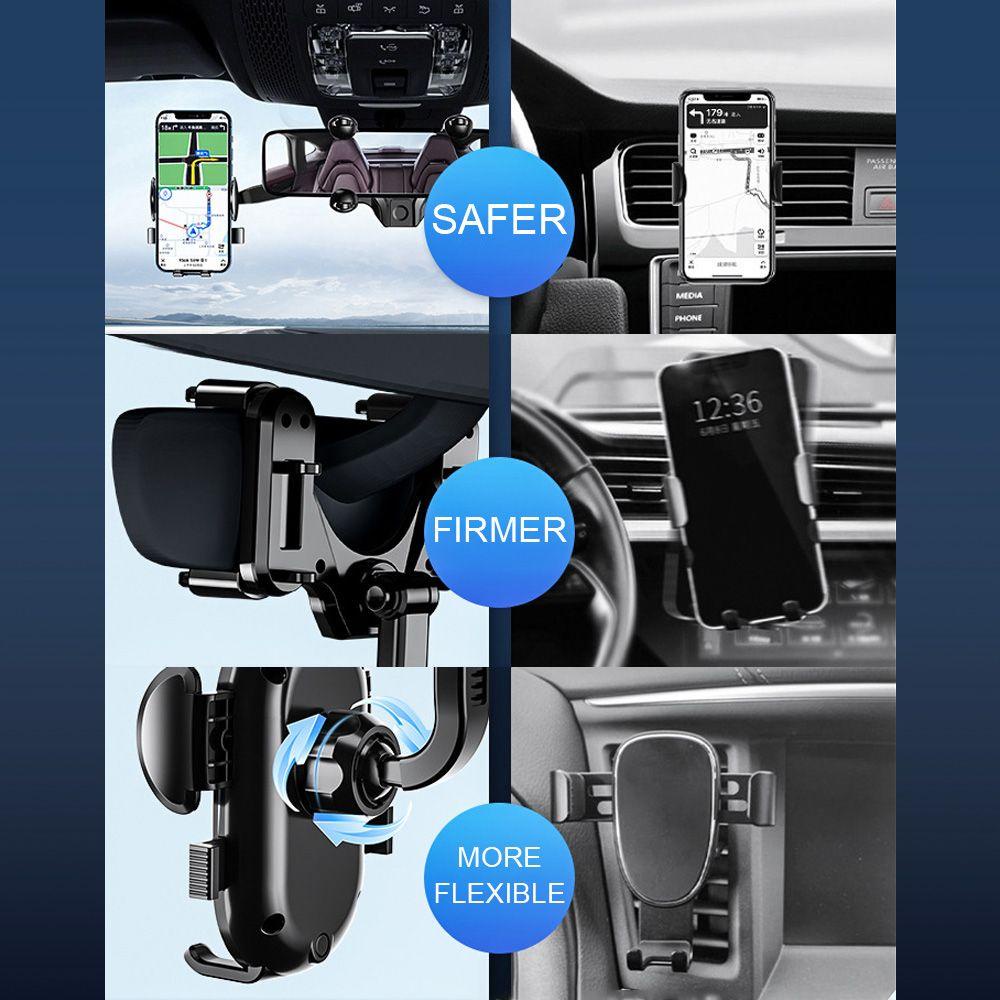 Gương Chiếu Hậu Đa Năng Màu Đen Cho Xe Hơi