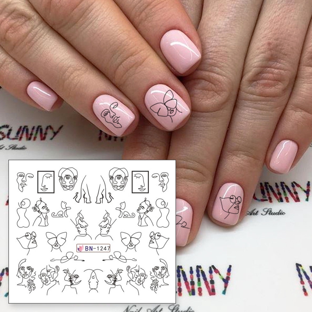 Tấm hình dán trang trí móng tay 3D diy