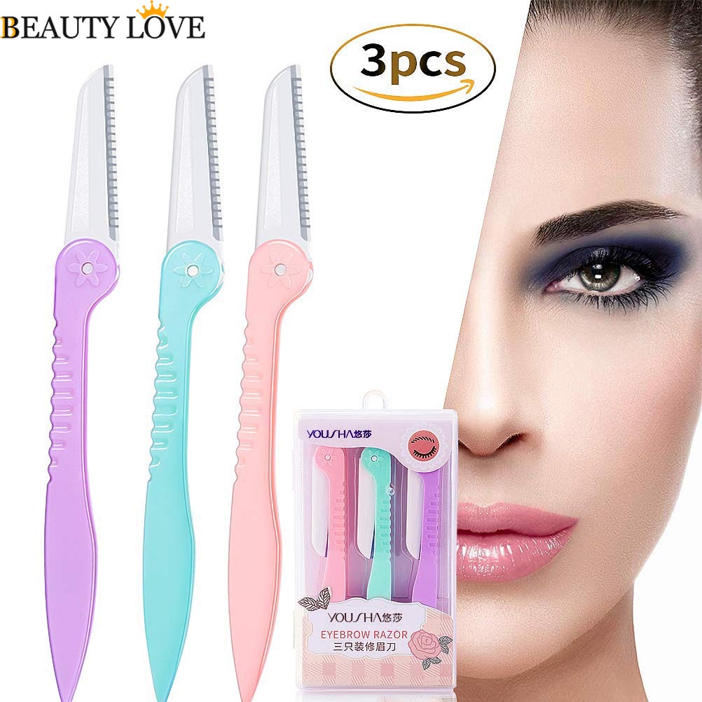 Bộ 3 Dụng Cụ Cắt Tỉa Lông Mày / Tỉa Lông Mày / Tạo Hình Lông Mày / Cánh Tay Đa Năng Dành Cho Nữ