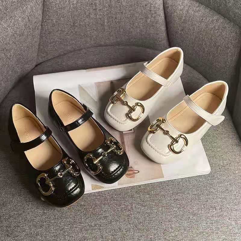 G1 - Giày búp bê da mềm có quai dán size 26-37 cho bé gái