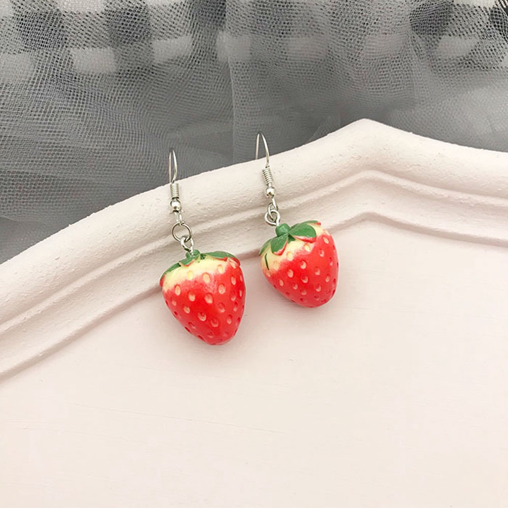 Khuyên tai kiểu trái dâu thời trang dành cho nữ