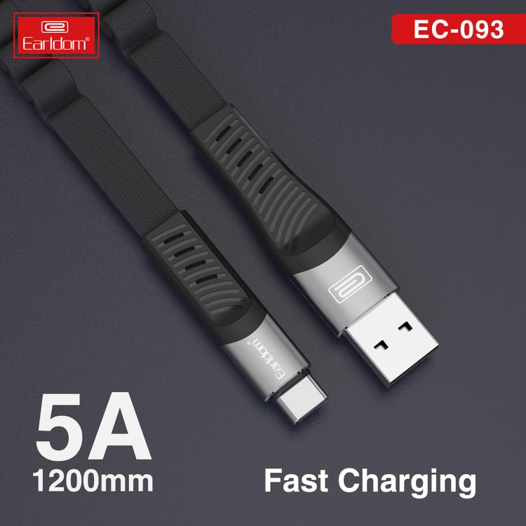 Cáp Sạc Lò Xo Bọc Dù 1,2m Earldom EC-093