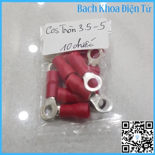 10 Đầu Cos tròn RV, Cos chữ o,Cốt kẹp dây điện, cos tròn các loại, cốt tròn