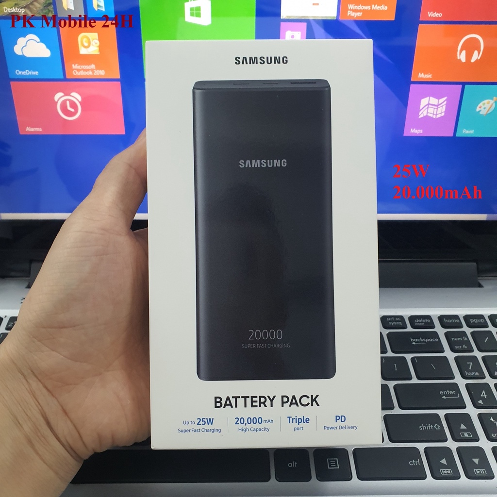 Pin Dự Phòng Siêu Nhanh 25W EB-P5300 Dung Lượng 20.000mAh Chính Hãng Samsung, Fullbox, Nguyên Seal, Bảo Hành Hãng