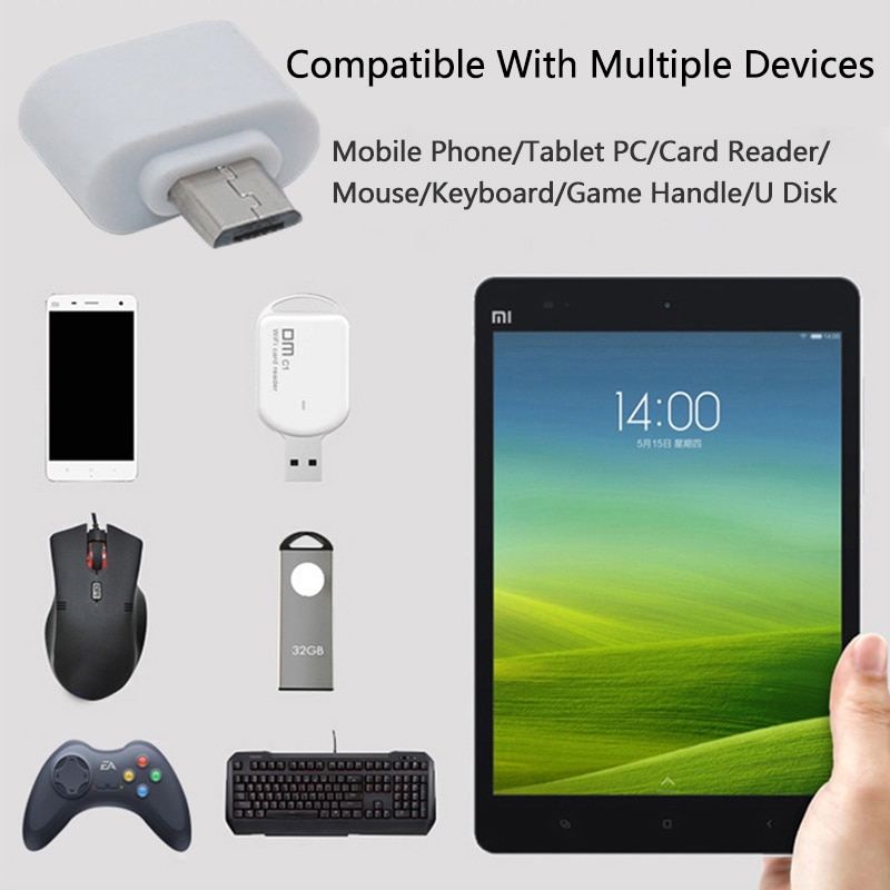 Đầu Chuyển Đổi OTG Micro USB Sang USB Cho Thiết Bị Di Động / Máy Tính Bảng