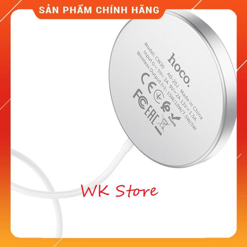 Đế sạc nhanh không dây 15W Hoco CW30 (Hàng chính hãng, BH 1 năm)