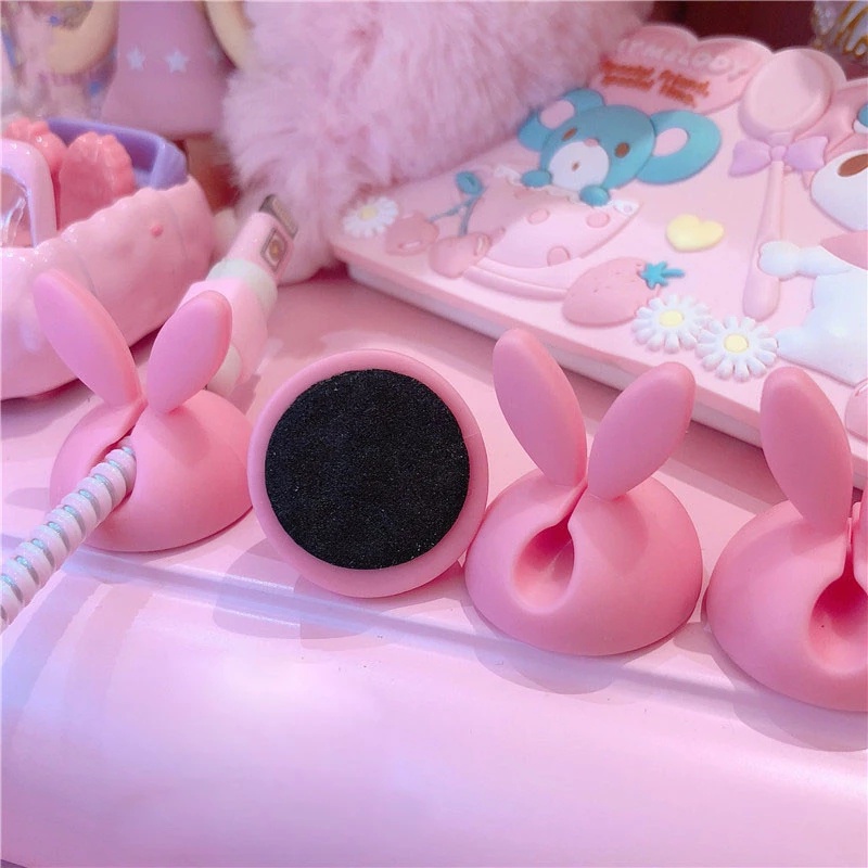 Giá đỡ dây cáp hình tai thỏ dễ thương tiện dụng