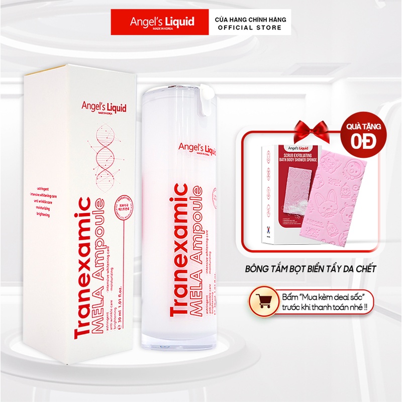 Siêu Tinh Chất Xoá Thâm Đỏ Mờ Sạm Nám Angel's Liquid Tranexamic Mela Ampoule 30ml