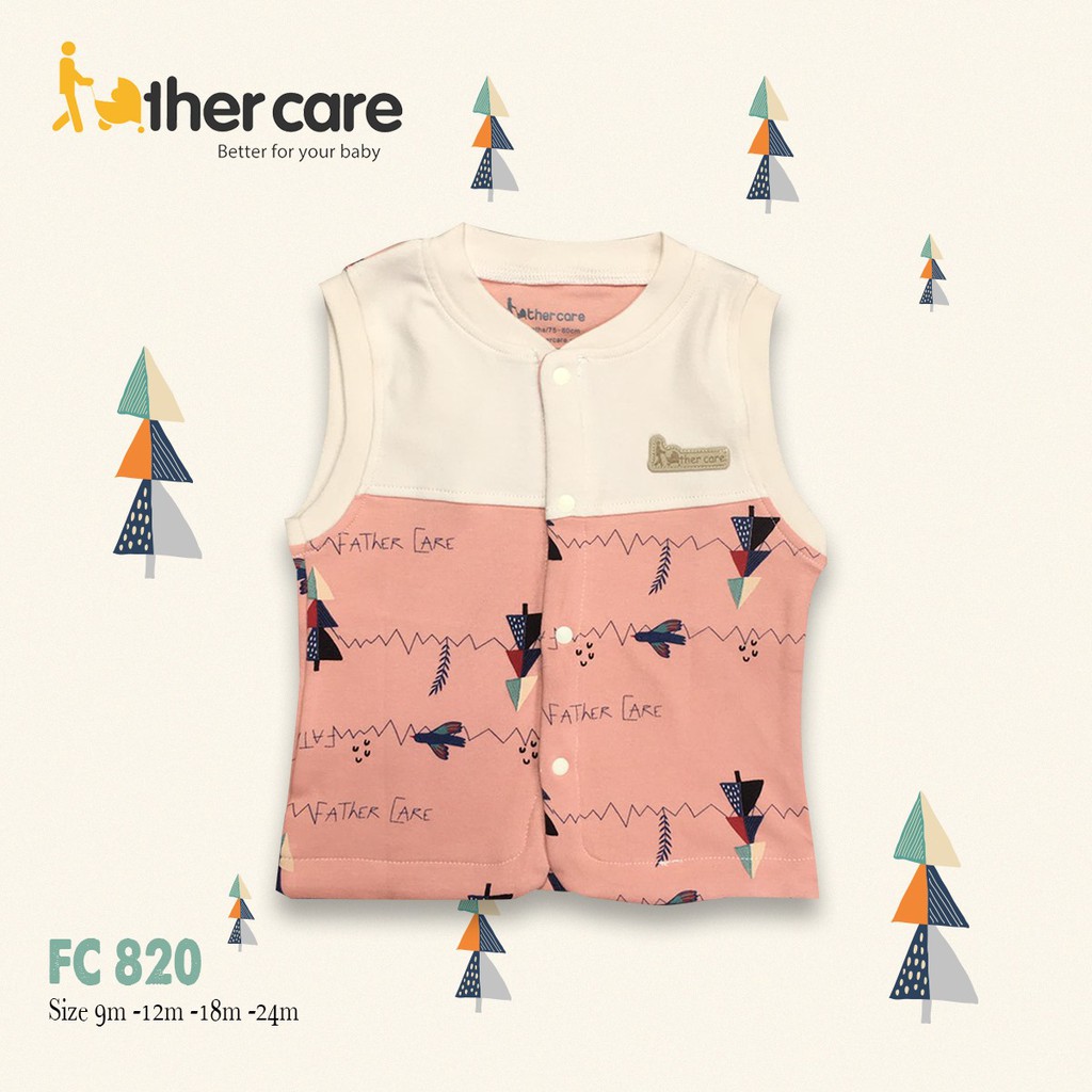 Áo Ghi lê FatherCare trẻ em nỉ - Cây thông (Trơn - HT) FC820