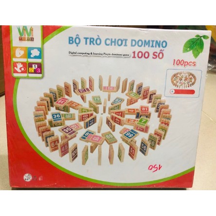 Bộ đồ chơi Domino 100 số