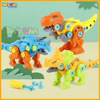 ( TẶNG KHỦNG LONG CON )ĐỒ CHƠI TRỨNG KHỦNG LONG CỠ TO 19CM, THÁO LẮP BẰNG TUA VIT