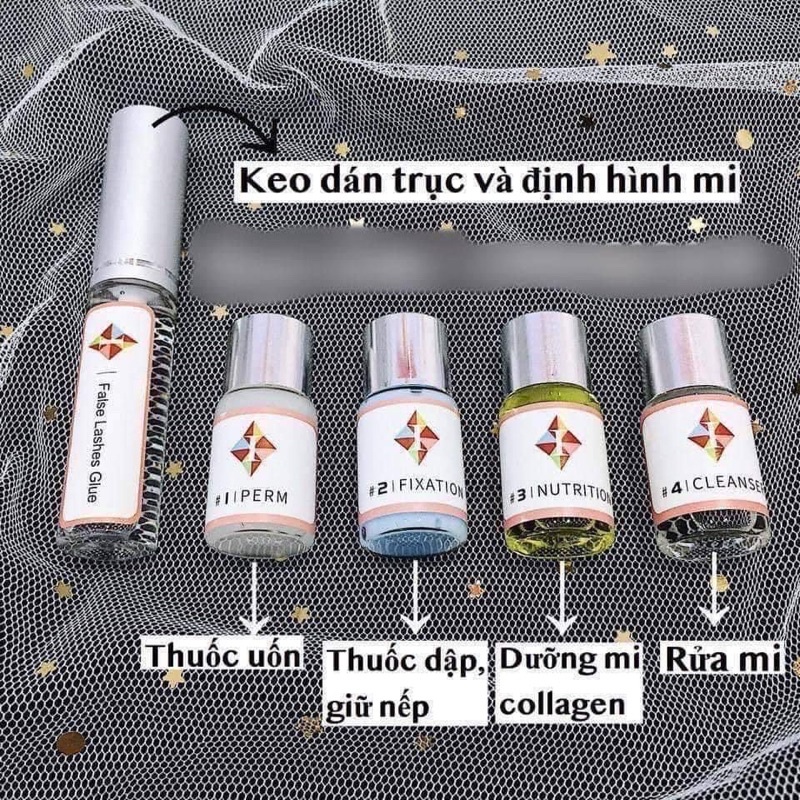 Bộ uốn mi collagen lash lift 3D 6D Hàn Quốc, Set uốn mi Hàn Quốc