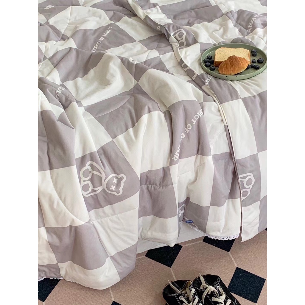 Chăn hè thun lạnh cao cấp họa tiết hoạt hình, chăn đắp hè thu siêu cấp mẫu mới 2023 cho mùa hè mát lạnh