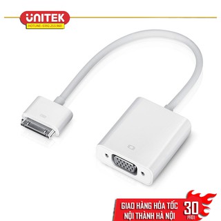 Cáp chuyển đổi cổng kết nối iPhone iPad sang VGA (Trắng)