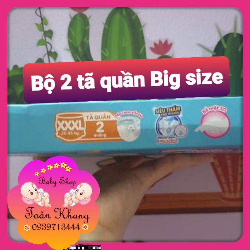 SET 2 TÃ QUẦN BOBBY BIG SIZE XXXL2 MIẾNG