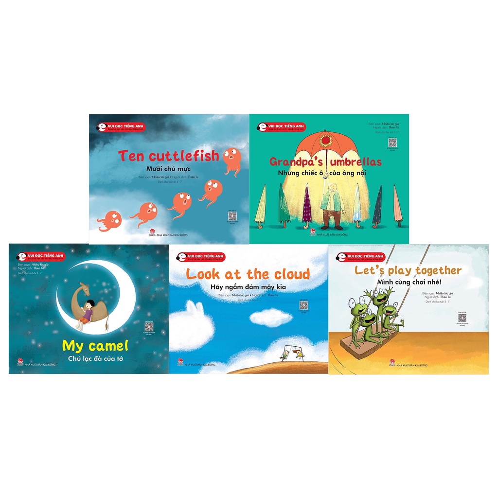 Sách - Vui Đọc Tiếng Anh - Bộ 1 - Giúp Bé Học Các Kĩ Năng Tiếng Anh - Dành Cho Lứa Tuổi 5 - 7 (Boxset 10 Cuốn)