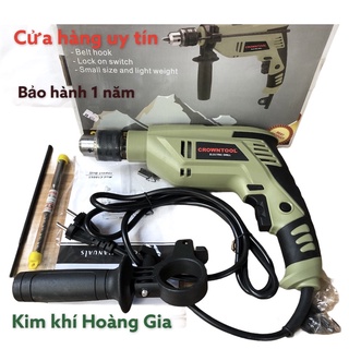 máy khoan cầm tay Crowtool C10065-710w lõi đồng 100% tặng mũi khoan 6 avatar nhập khẩu Đài Loan bảo hành 1 năm