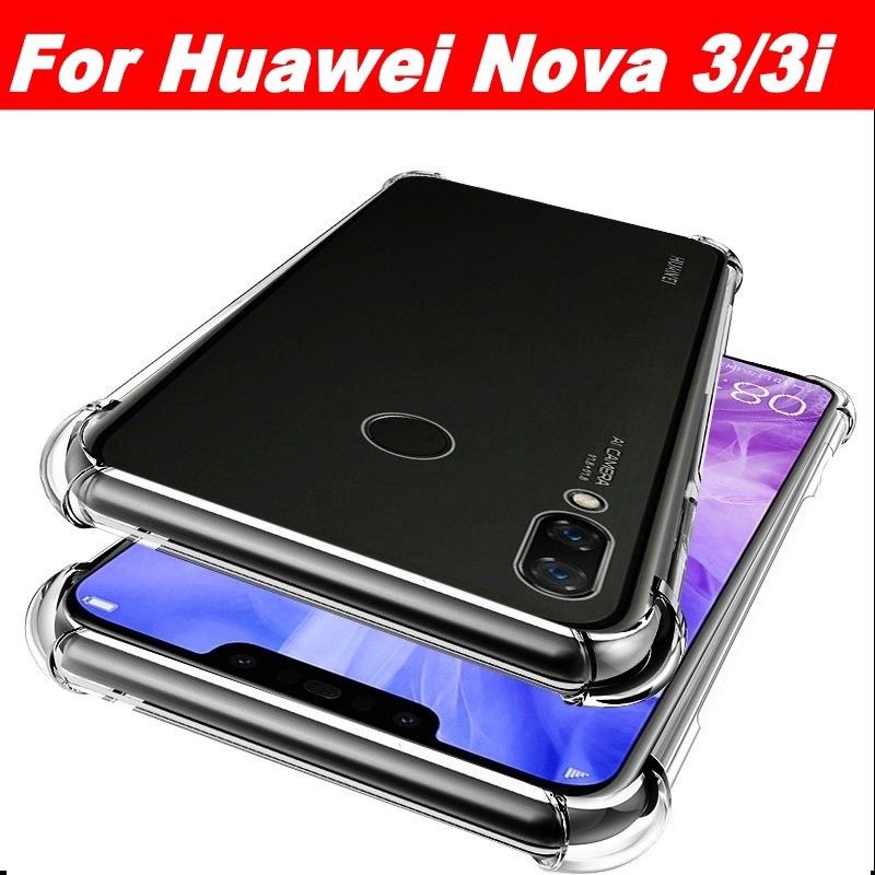 Ốp điện thoại TPU trong suốt chống sốc cho Huawei P20 Pro Lite Nova 3I 3