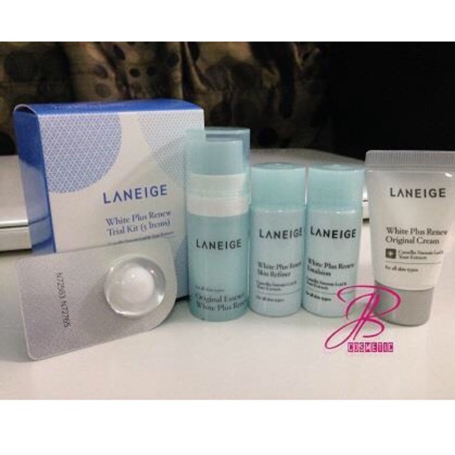 Bộ 5 món dưỡng da mini Laneige White Plus Renew Trial Kit