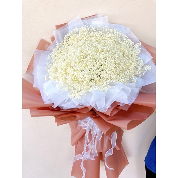 Bó Hoa Baby Khô Trắng Tinh Siêu to