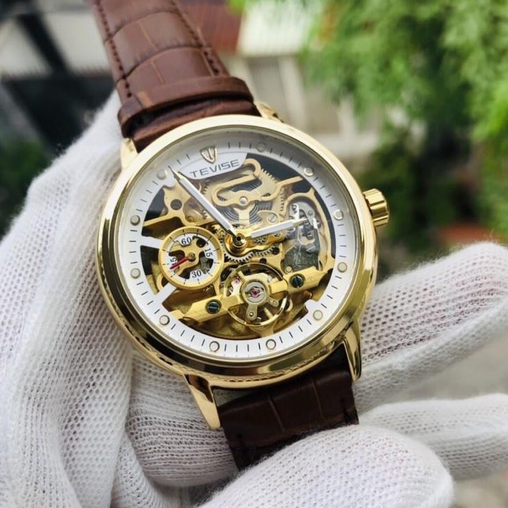 ĐỒNG HỒ TEVISE CƠ Cho Nam  DÂY DA CAO CẤP CHÍNH HÃNG