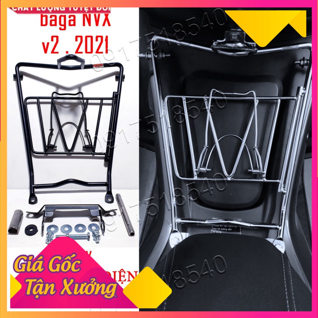 Baga NVX V2 2021 đen sơn tĩnh điện 10 ly (Ảnh Sp thật)