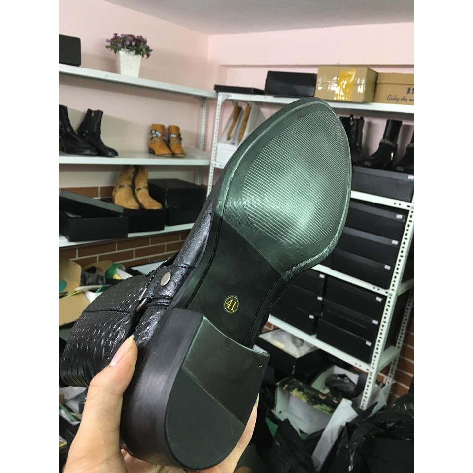 Harness Boot Leather Python