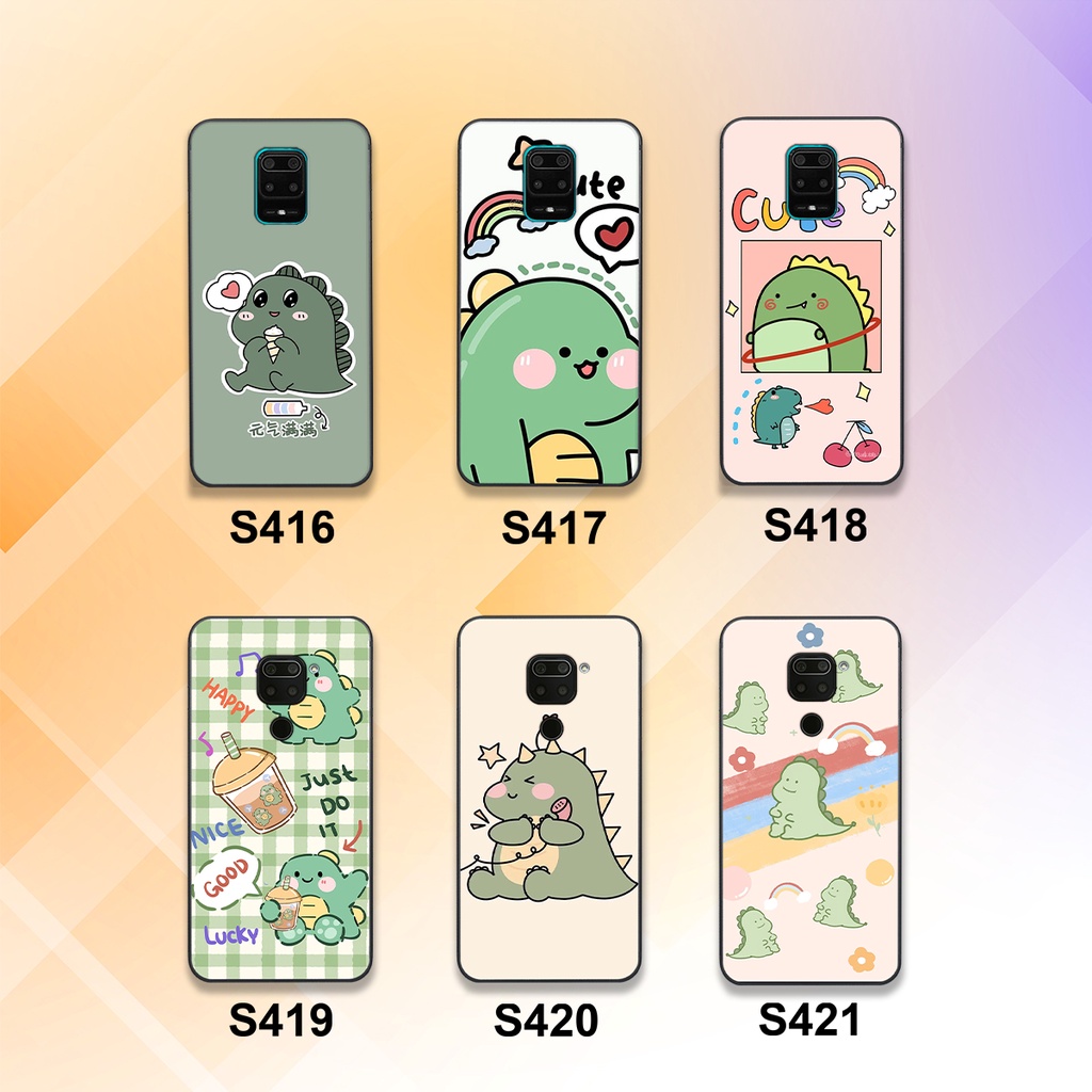 Ốp lưng Xiaomi Redmi Note 9 - 9S - 9 Pro in hình khủng long cute